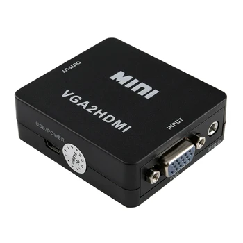 

VGA to HDMI Converter with o Computer to Monitor VGA 2HDMI for TV for Projector