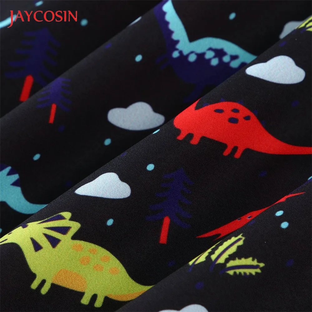 Joycosin, мужская рубашка, зимняя, повседневная, модная, Мужская одежда, с рисунком динозавра, с длинным рукавом, тонкая, на пуговицах, с v-образным вырезом, рубашка