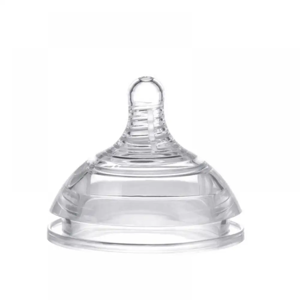 Wholesale Baby Newborns Soft Safety Liquid Pacifier Wide Mouth Silicone Pacifier Large Caliber Full Silicone Pacifier Boxed