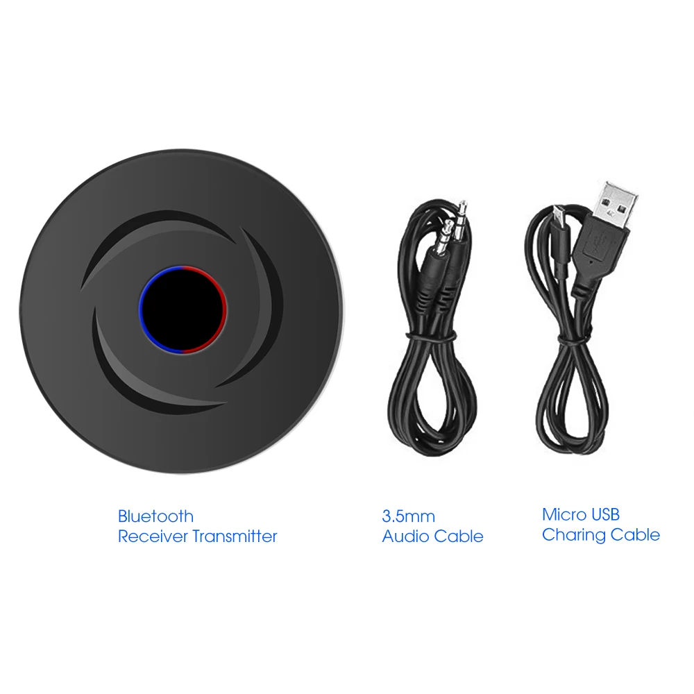 Kebidu Bluetooth передатчик беспроводной аудио приемник 3,5 мм Aux Bluetooth 5,0 адаптер для ТВ компьютер ноутбук наушники говорить