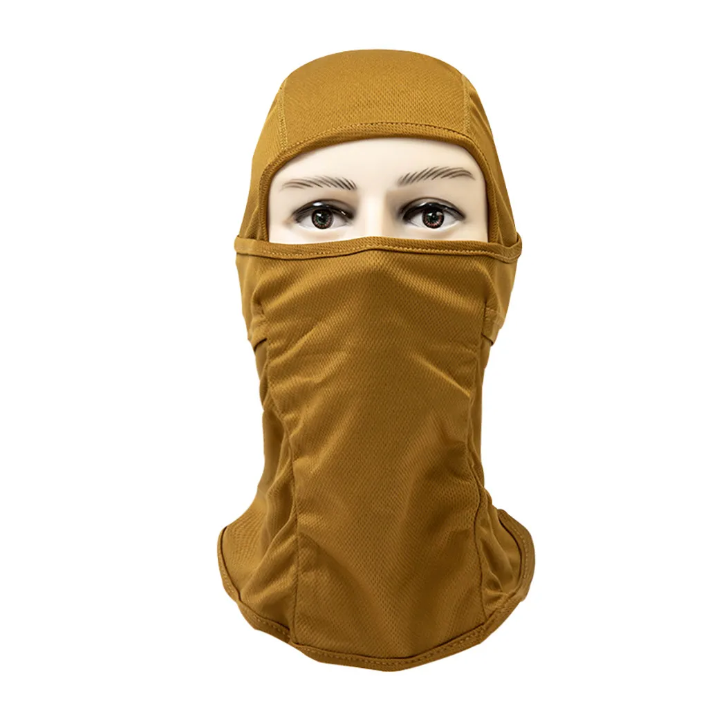 Велоспорт зима флис теплый дышащий Пылезащитная маска для лица шлем Балаклава CS Ninja капюшон Сноуборд маска# L - Цвет: Шампанское