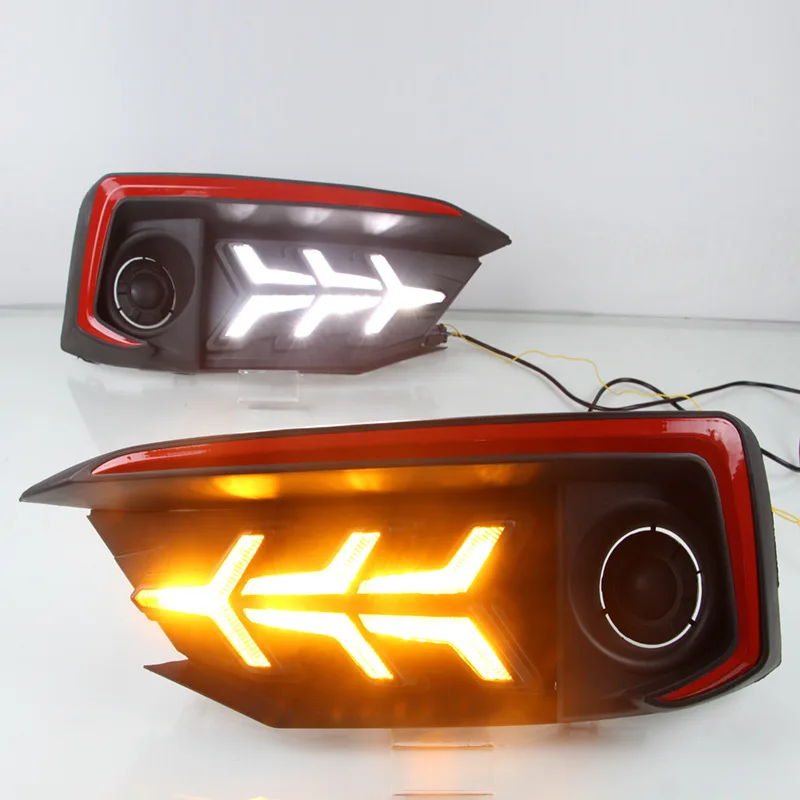 

Suitable for 19 Year Honda Civic Airplane-Daytime Running Lamp Civic Front Fog Lamp Modified LED Night Driving Lamp