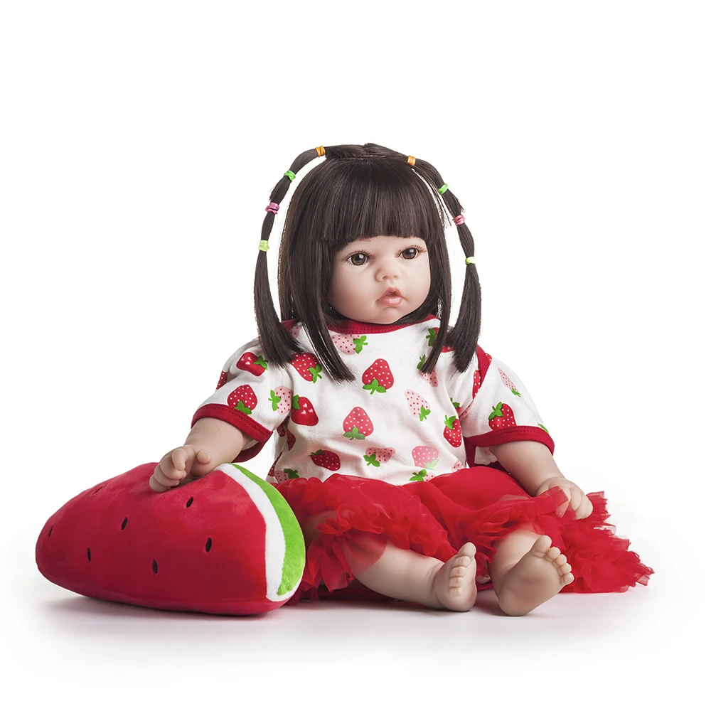 

55cm Silicone Reborn Baby High QualityNew Designy Dolls Cute Reborn Princess Bebe Realistic Boneca Lifelike Girls Play House