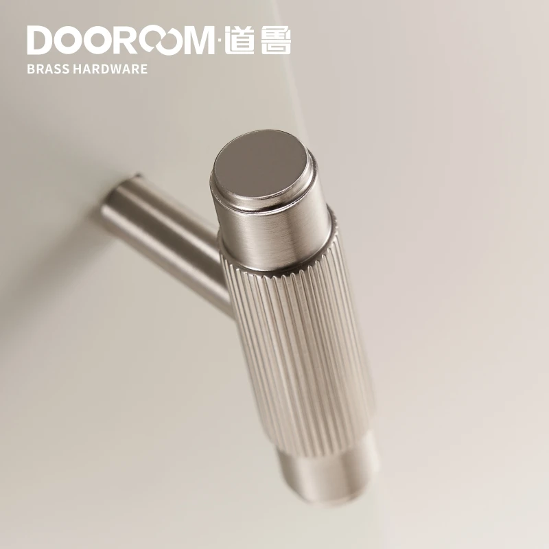 Латунные мебельные ручки Dooroom из матового никеля и серебра для шкафа комода ящика