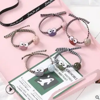 120 шт/Партия DIY мульти простые акриловые Partysu лягушка резинки бант резинки для волос с жемчугом Инструменты для укладки волос аксессуар HA971