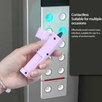 

5pcs No Touch Open Door Elevator Button Tool Door Opener Drawer Disinfectant Touch Handle Tool Avoid Contact Safety