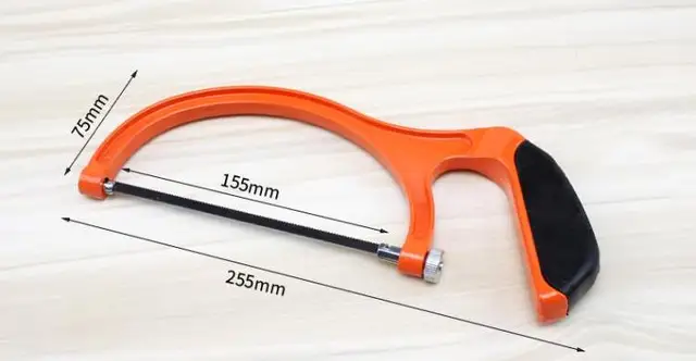 $18.7 12 inch hacksaw frame saw bow aluminum alloy hand saw hacksaw household metal cutting