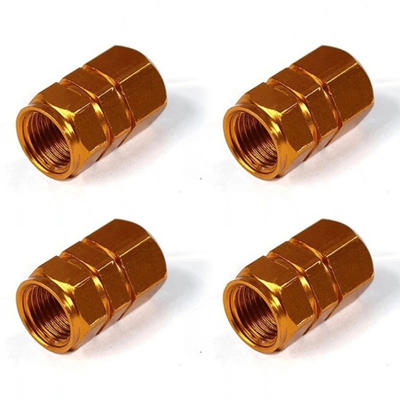 4Pcs Bicycle Air Valve Cap Tire Wheel Rims Stem Valve Dust Cover Bike Aluminum Theftproof Valve Stem Caps