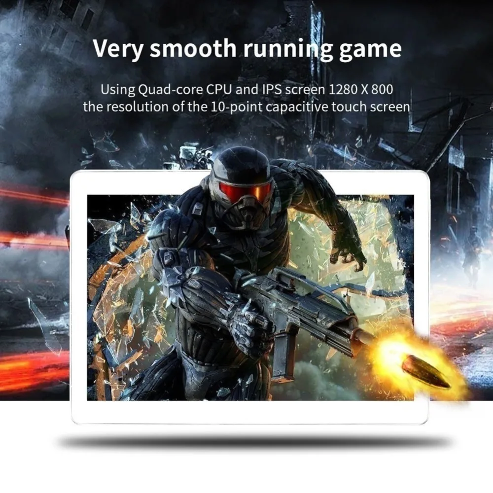 2.5D Мульти-сенсорный экран 10,1 дюймов планшет Восьмиядерный 4G FDD LTE планшет 6 ГБ ОЗУ 128 Гб ПЗУ Две камеры Android 8,0 планшет 10