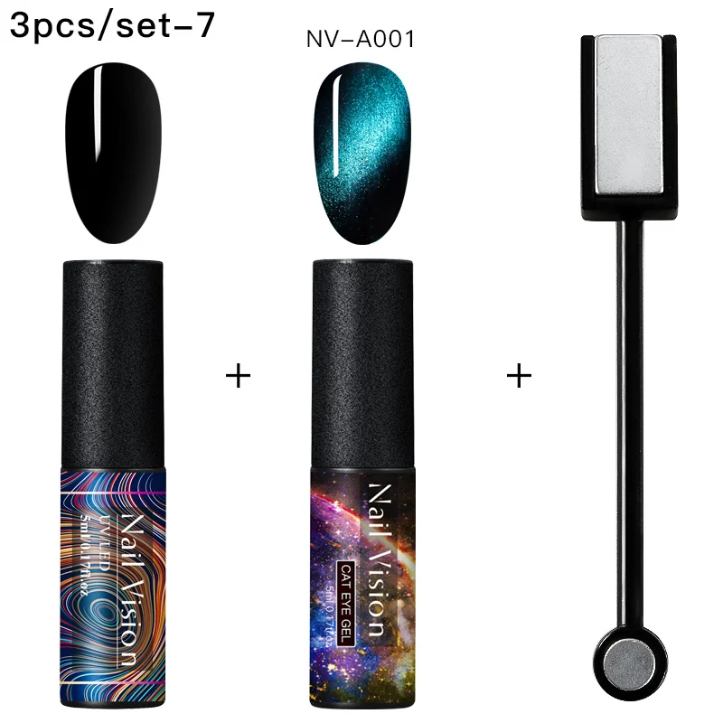 Nail Vision 5 мл 7D Гель-лак для ногтей с эффектом «кошачий глаз» лак Магнитный впитывающий УФ гель-Лаки звездное небо нефритовый эффект лак DIY маникюр гель - Цвет: ZH07297