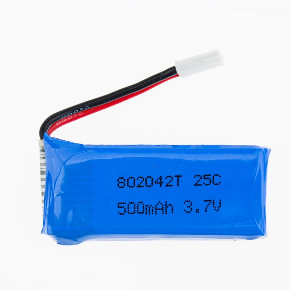 

3.7V 500mAh 25C Lipo Battery 802042 For Hubson 107 Udi U942A JJRC JXD385 Helicopter H31 H37