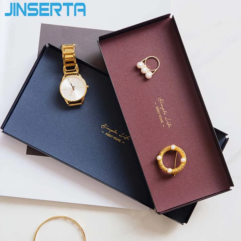 

JINSERTA Metal Storage Tray Jewelry Display Plate PU Leather Cosmetic Organizer Rectangle Dessert Snack Plate Tea Coffee Decor