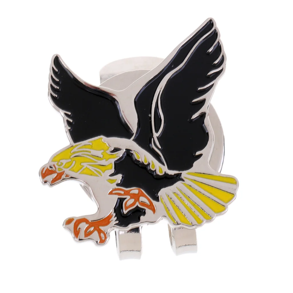 Portable Lightweight Cool Eagle Alloy Golf Marker Magnetic With Hat Clip Golfer Gift Golf Accessories Hat decoration