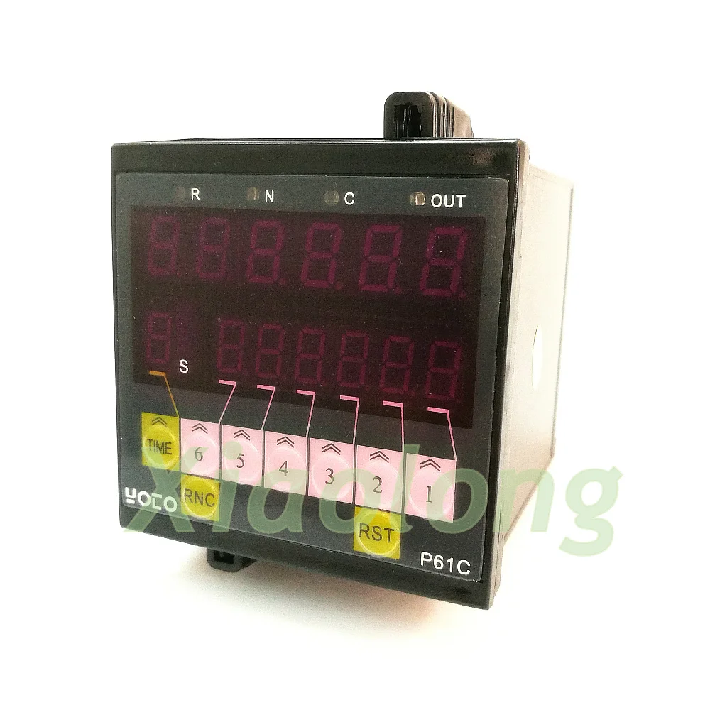 TCN-P61C/P41C интеллигентая(ый) Двухрядные 4-разрядный 6 цифр дисплей Электронный предустановленный счетчик