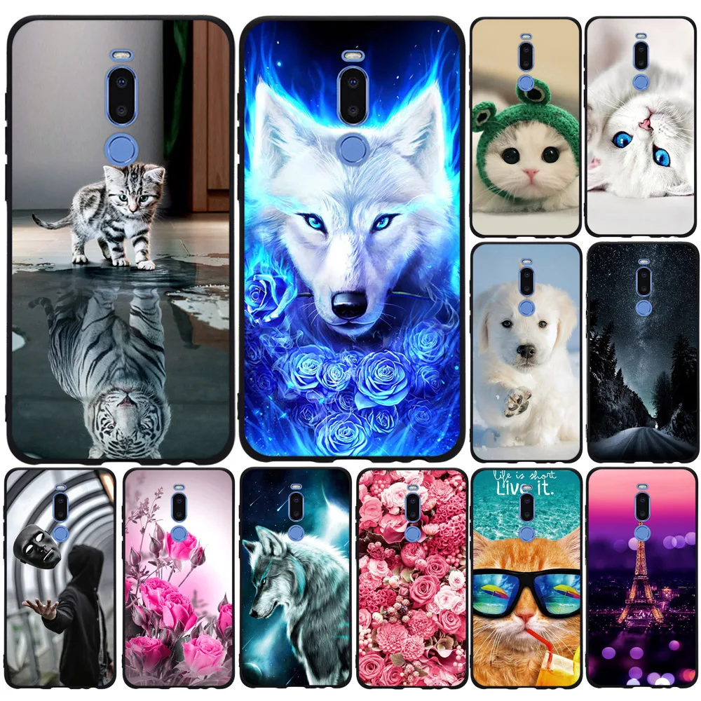 Милый чехол для Meizu Note 8 задней панели из ТПУ Note8 силиконовый корпус рамка телефона
