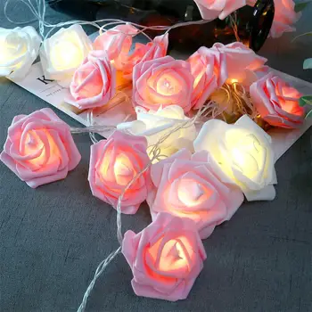 

Christmas decoration string lights 200V Rose String Light Plug-in Lamp with 8 Modes for Christmas Decoration