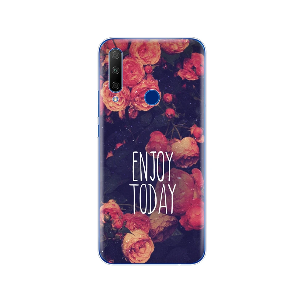 34382 Силиконовый чехол для huawei honor 9x, чехол, мягкий ТПУ, задняя крышка для телефона honor 9x, Премиум класс, с отверстием для отпечатков пальцев, русский, 5,69 дюймов, чехол - Цвет: 34382