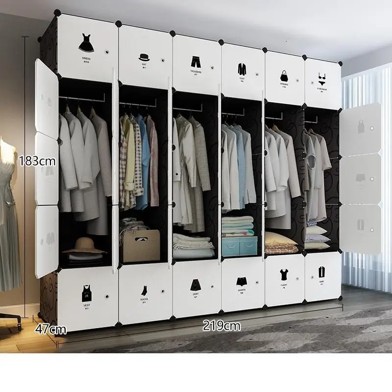 Chambre Yatak Odasi mobillya Almacenamiento Armario Armazenamento гардероб Mueble De Dormitorio шкаф для спальни мебель гардероб - Цвет: Version O