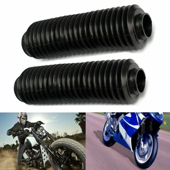 

2pcs Rubber Boots Gaiters 230mm Fork Dust Covers Shock absorber Off-road