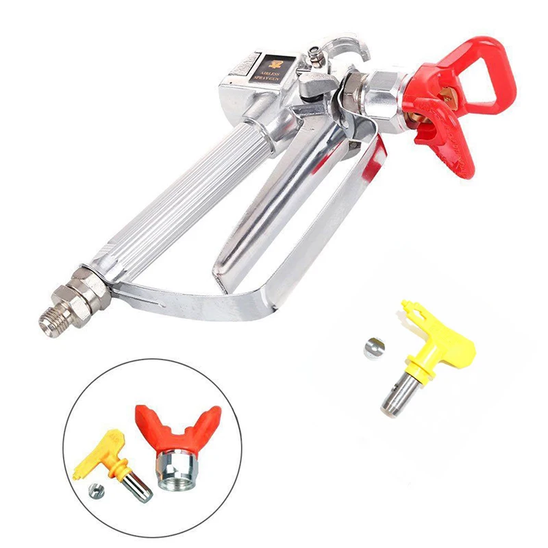 Горячее предложение! Распродажа! 4 шт./компл. 3600PSI высокое Давление безвоздушный распылитель краски аэрограф+ 517 наконечник распылителя+ Защитная насадка для напыления