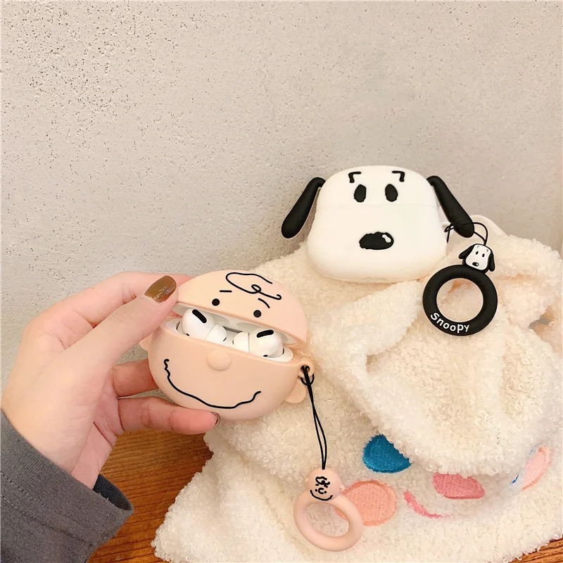 Чехол для Airpods Pro с объемным изображением Шарли коричневого ореха, Bluetooth, силиконовый чехол для наушников Airpods pro 3, аксессуары Coque EW