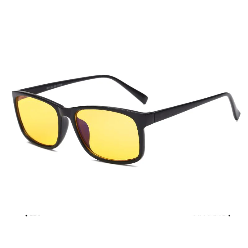 Matte Black Yellow RBENN синие световые блокирующие очки для защиты от усталости глаз головная боль женщины Анти голубой свет компьютерные очки игровые очки с желтыми стеклами - Цвет оправы: Matte Black Yellow