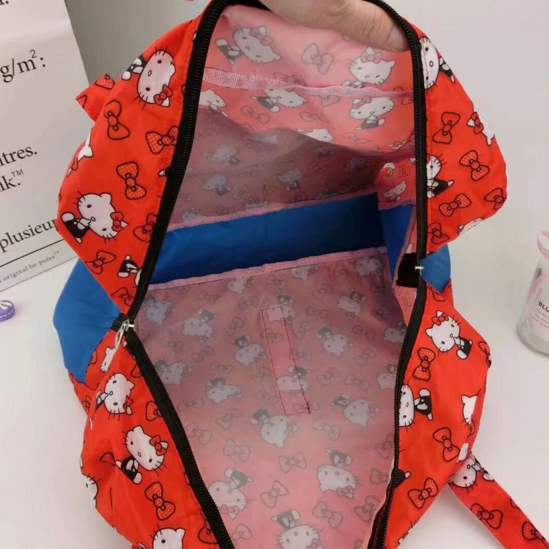 Hello kitty складная дорожная сумка Большая вместительная для багажа переноски