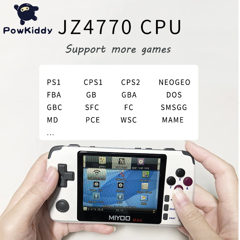 Powkiddy q80 Retro video Game Console Handset 3.5 \