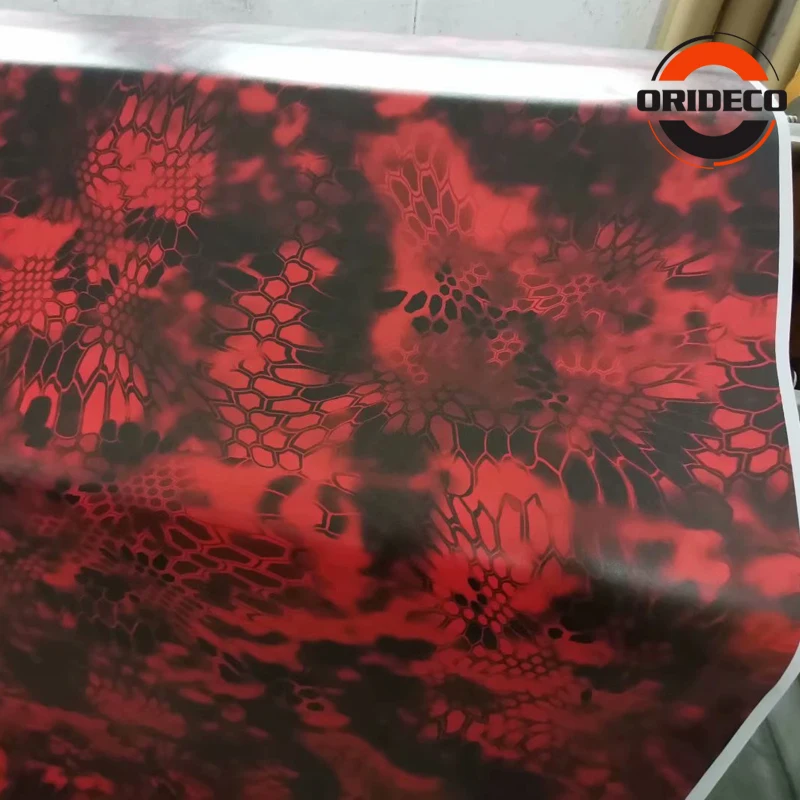 red black snake skin camo vinyl sticker 6