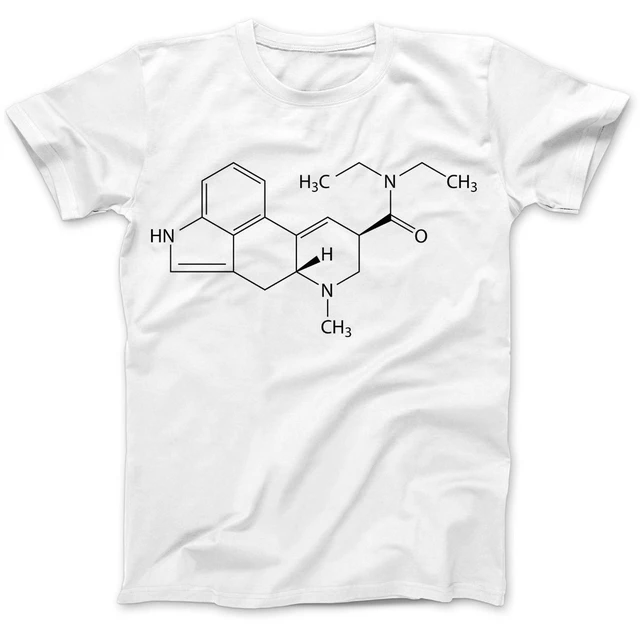 Lsd Molecule Acid Psychedelics T-Shirt Premium Cotton Terence Dmt 2019 Summer Brand Men'S Brand -