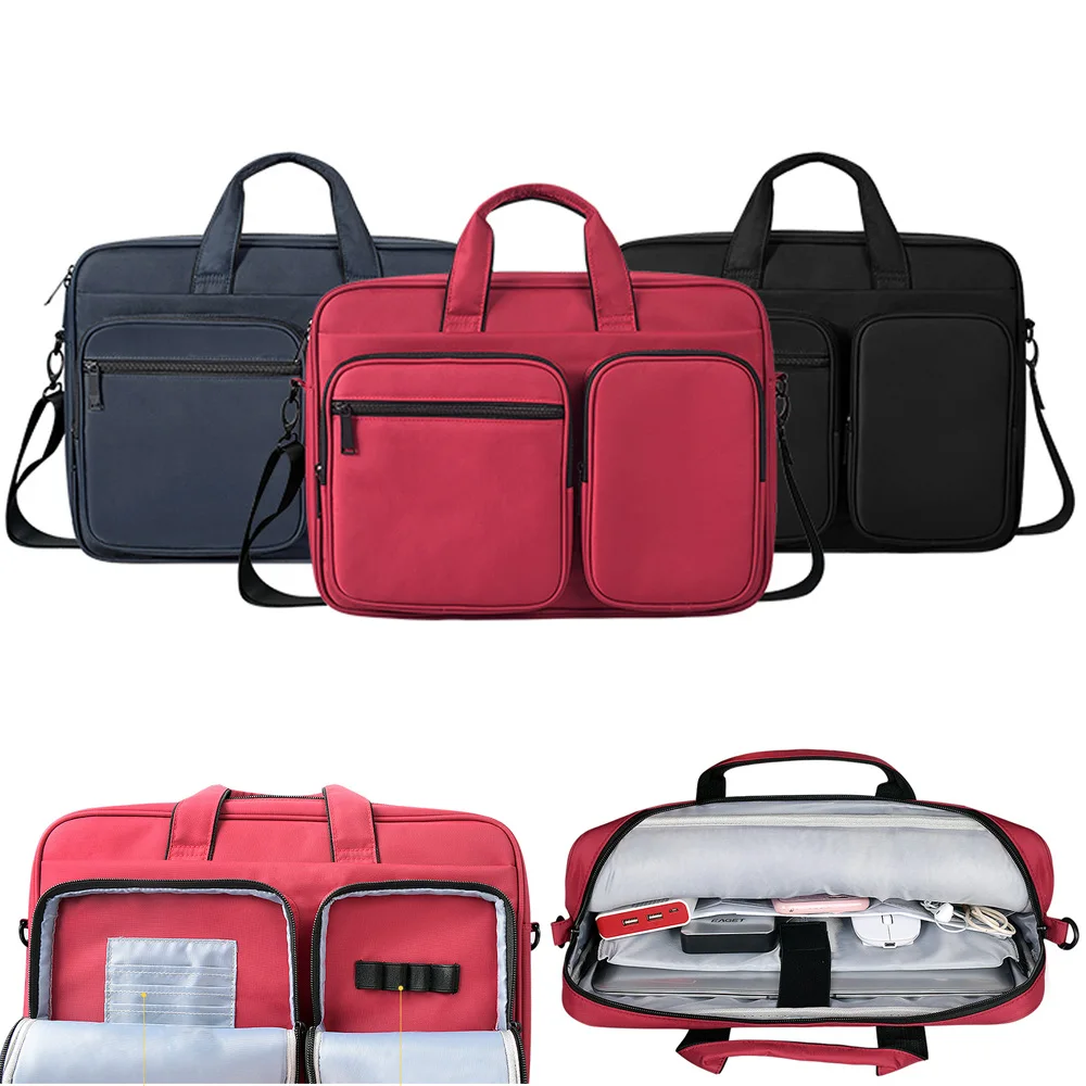 Сумка для ноутбука 13 14 15 15,6 дюймов нейлоновая подушка безопасности Сумка водонепроницаемая сумка для компьютера сумки для Macbook Dell acer