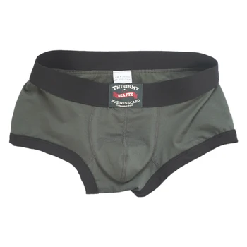 Men's letters prints sporty  cotton Briefs (3pcs/ pack)