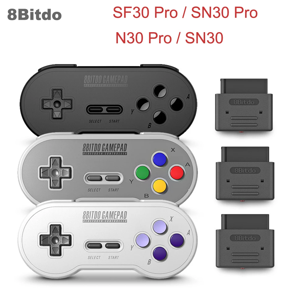 Беспроводной bluetooth-контроллер 8Bitdo SF30 Pro/SN30 Pro/N30 Pro 2/SN30 двойной классический джойстик для переключателя, Windows и т. д