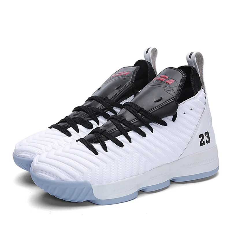 White-Black TaoBo Мужская и женская Laker Баскетбольная обувь Lebron 23 уличная баскетбольная культура спортивная обувь высококачественные кроссовки обувь для мужчин - Цвет: White-Black