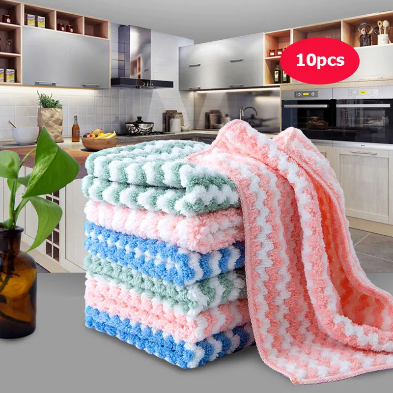 Wiping-Rags Microfiber Wipe Cleaning-Tools Kitchen Home Anti-Grease Multifunctional