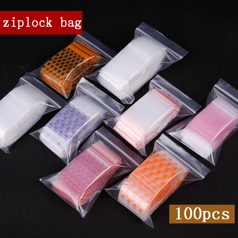 Mini Cute Cheaper Plastic Zipper Print Bags, Ziplock Packaging Pouches Jewelry Candy Pill Pack 3.5x5cm  Thick 0.24mm 4