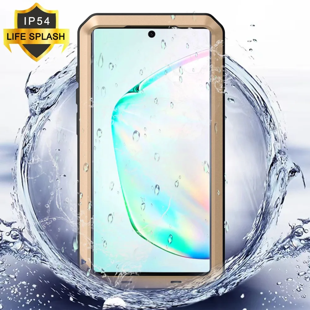 Для samsung Galaxy Note 10 Plus металлическая Броня противоударный сверхпрочный защитный чехол для samsung Note 10