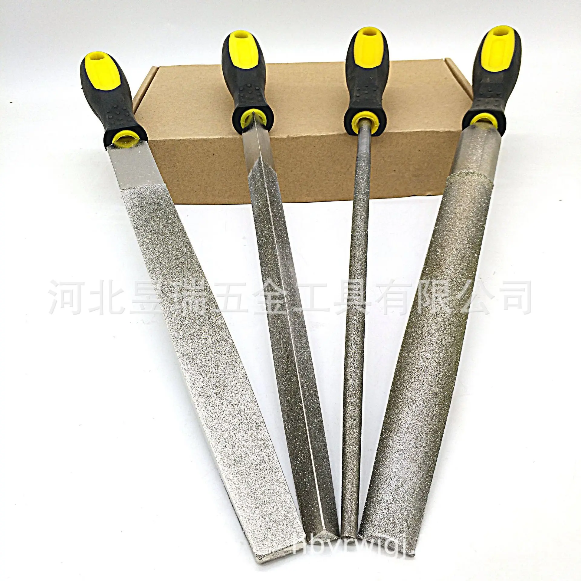 

Large Size Diamond File Metal Alloy Steel File Tablet Flat Triangular Semi-Circular Jade Sand File Grinding Tools