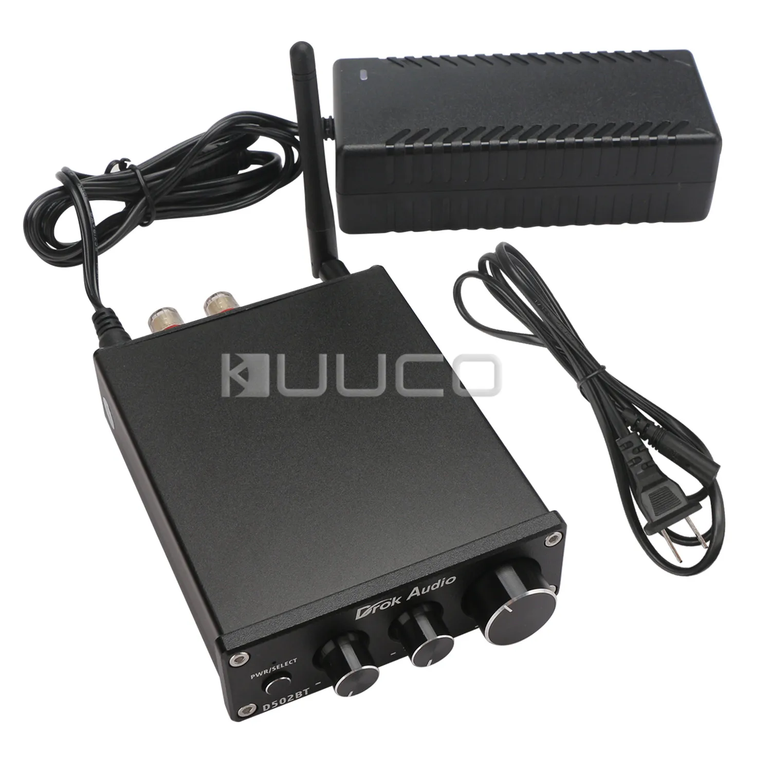 2,0 канальный усилитель 50Wx2 Bluetooth DC 12-24V 2.0CH BT Класс D домашний усилитель стерео ручка управления и 24В адаптер питания