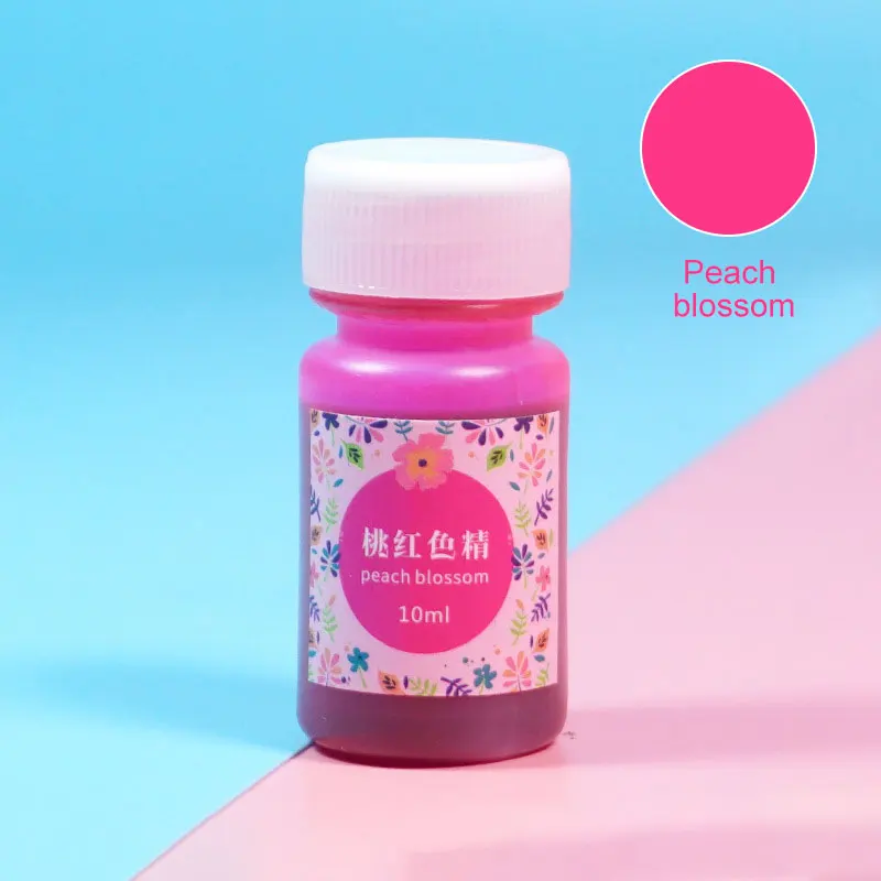 1-Peach blossom 10 мл эпоксидная смола краситель пигмент для AB Клей смолы окрашивающий краситель смолы пигмент Сделай Сам ручной работы искусство 13 цветов - Цвет: 1-Peach blossom