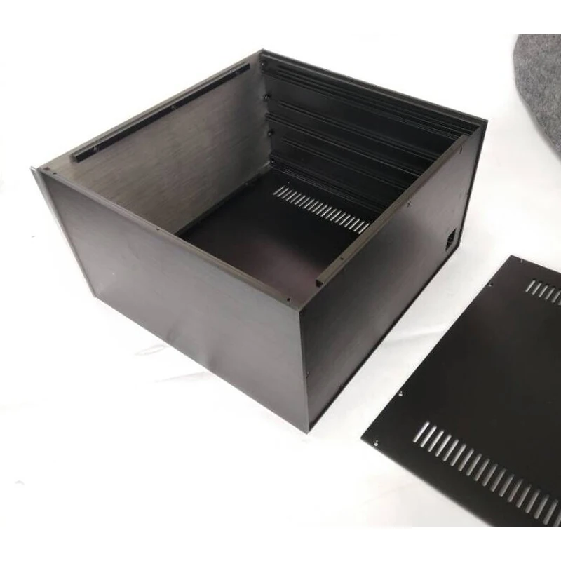KYYSLB 430*230*410 мм QF4323 полностью алюминиевый усилитель шасси DIY корпус усилителя корпус Корпуса Корпус с отверстием для рассеивания тепла
