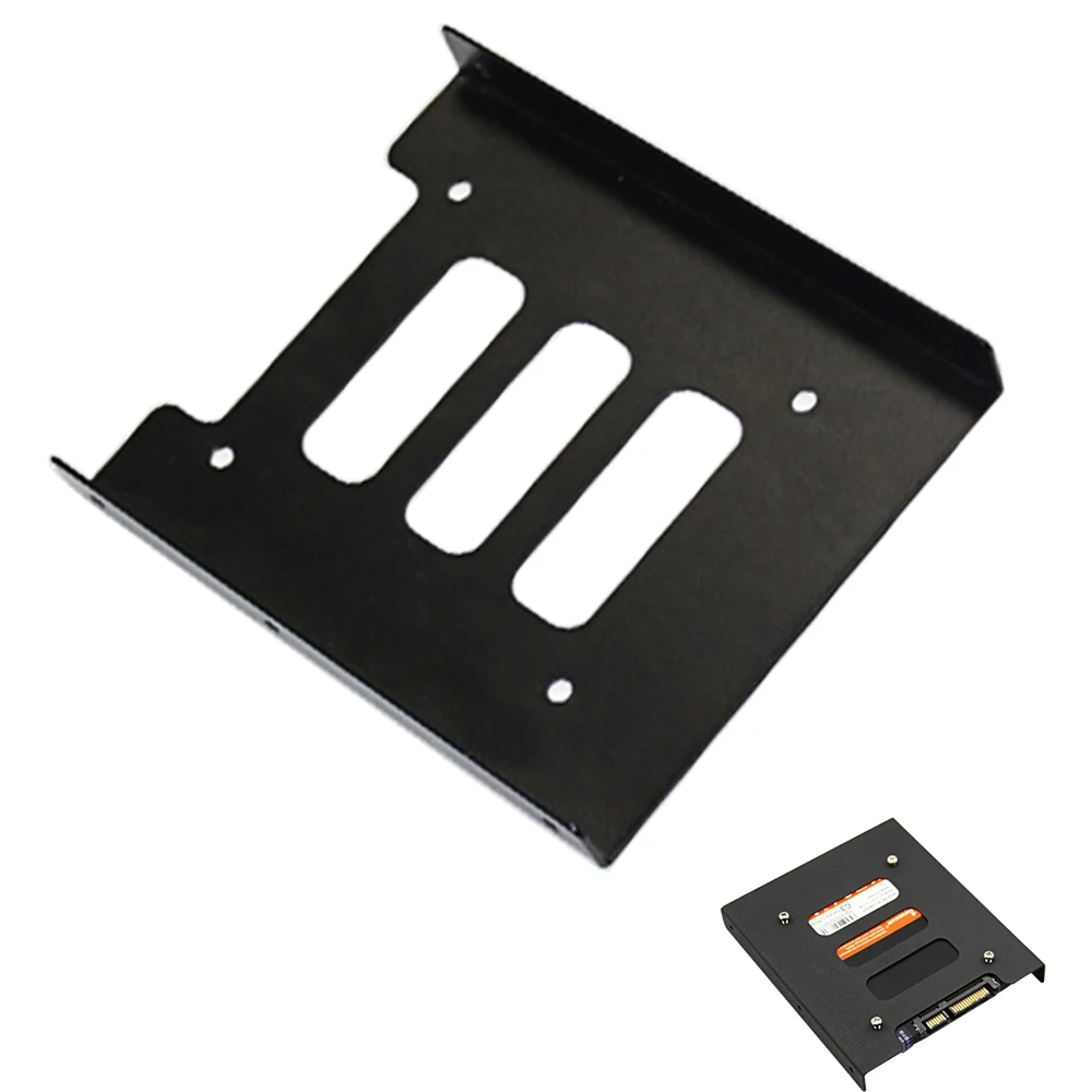 Besegad 2,5 дюймов SSD HDD до 3,5 дюймов металлический кронштейн адаптера док-станция держатель жесткого диска Подставка для ПК настольный с 8 винтами