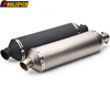 51mm Oval Motorcycle Exhaust Escape Moto Muffler with DB Killer Baffle for Tmax 530 560 500 Xmax 300 PCX125 Nmax CBR1000 F800GS