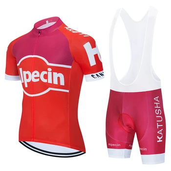 

2019 Alpecin Pro Men short sleeve Cycling Jersey Bike Clothing bib shorts shirt set MTB bicycle clothes ropa ciclismo 9D gel p