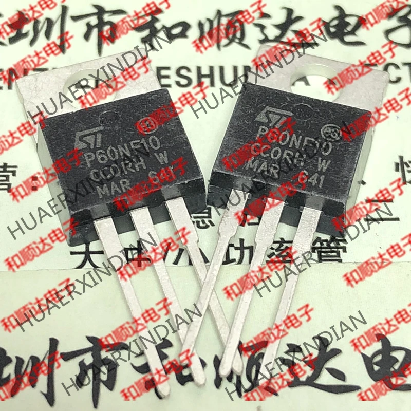 20PCS/LOT New original P60NF10 STP60NF10 TO-220 100V 60A