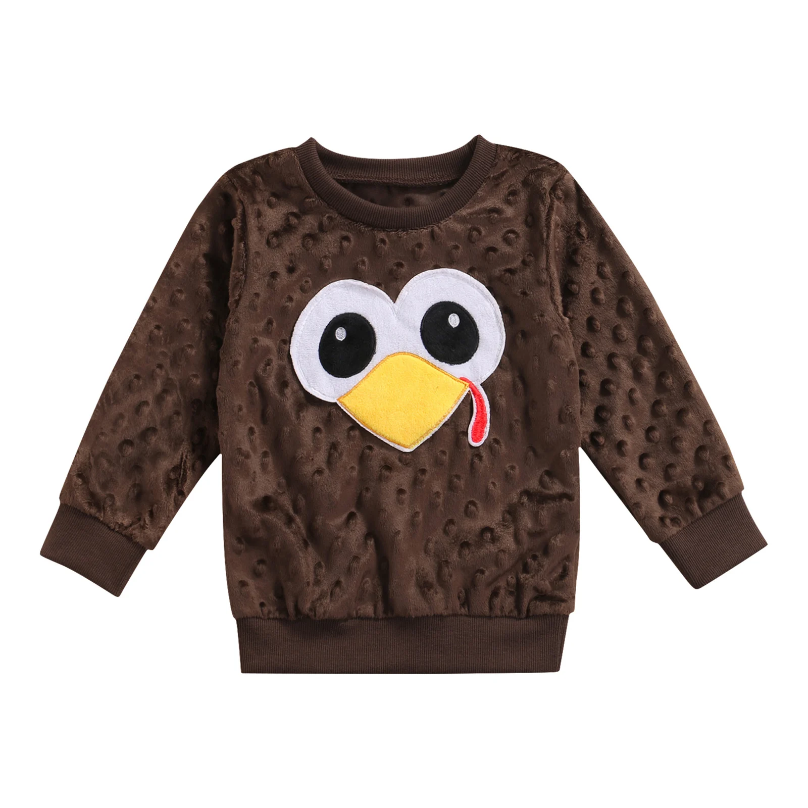 

Unisex Infant Baby Girls Boys Turkey Patchwork Sweatshirt, Long Sleeve O-neck Pullover for Spring, Autumn 2021 New Fashion