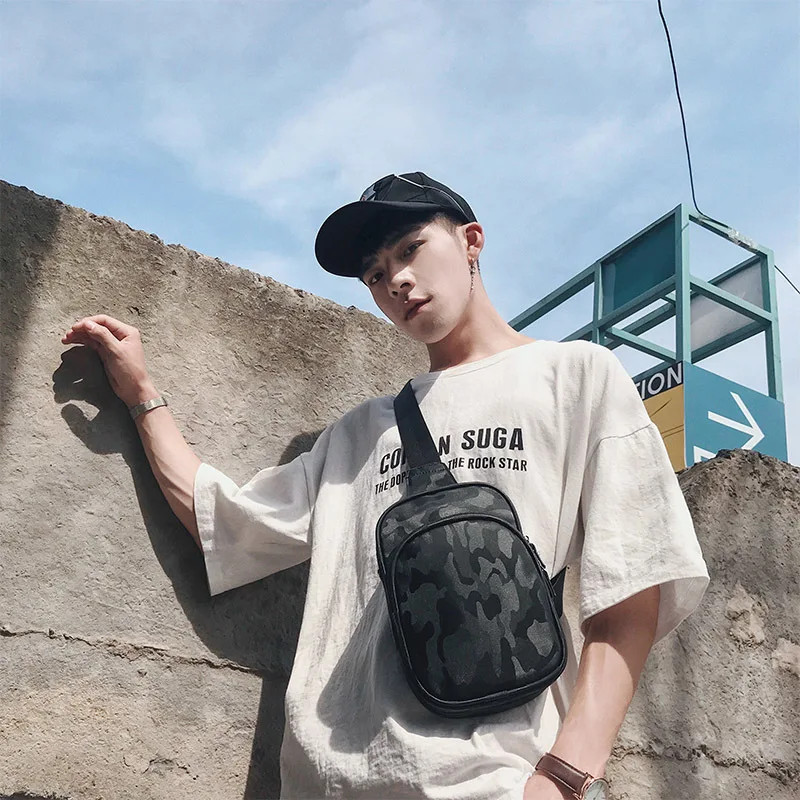 

Chest bag camouflage waterproof shoulder bag outdoor riding satchel