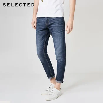 

SELECTED Men's Loose Fit Blended Denim Pants Cotton & Linen Jeans C|419232518