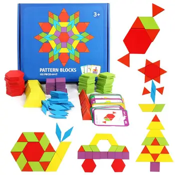 

155pcs Wooden Jigsaw Puzzle Board with 24pcs Cards & Storage Bag Baby Educational Toy for Children Learning Developing Toys