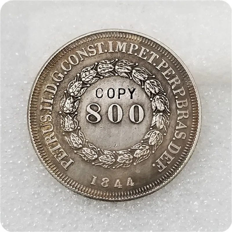 1844 Бразилия 800 рейс имитация монеты
